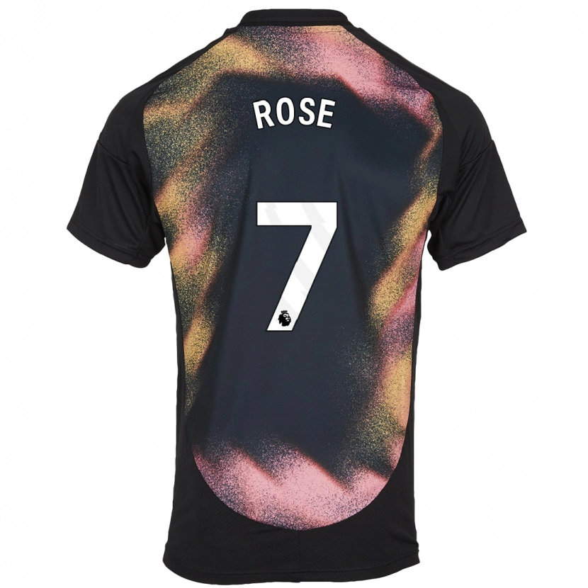 Danxen Kinder Deanne Rose #7 Schwarz Weiß Auswärtstrikot Trikot 2024/25 T-Shirt Schweiz