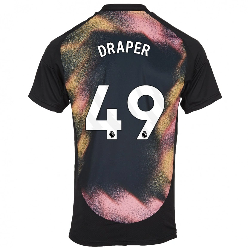 Danxen Kinder Denny Draper #49 Schwarz Weiß Auswärtstrikot Trikot 2024/25 T-Shirt Schweiz