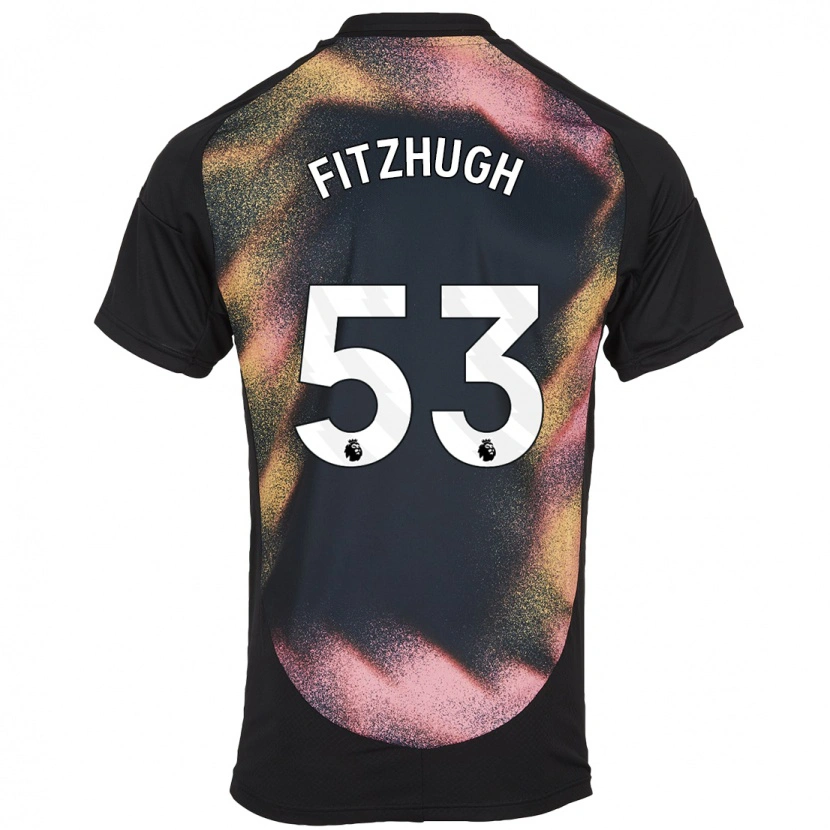 Danxen Kinder Ethan Fitzhugh #53 Schwarz Weiß Auswärtstrikot Trikot 2024/25 T-Shirt Schweiz