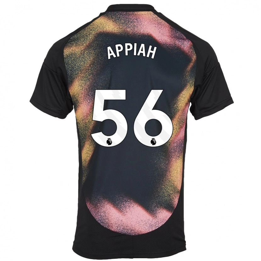 Danxen Kinder Paul Appiah #56 Schwarz Weiß Auswärtstrikot Trikot 2024/25 T-Shirt Schweiz