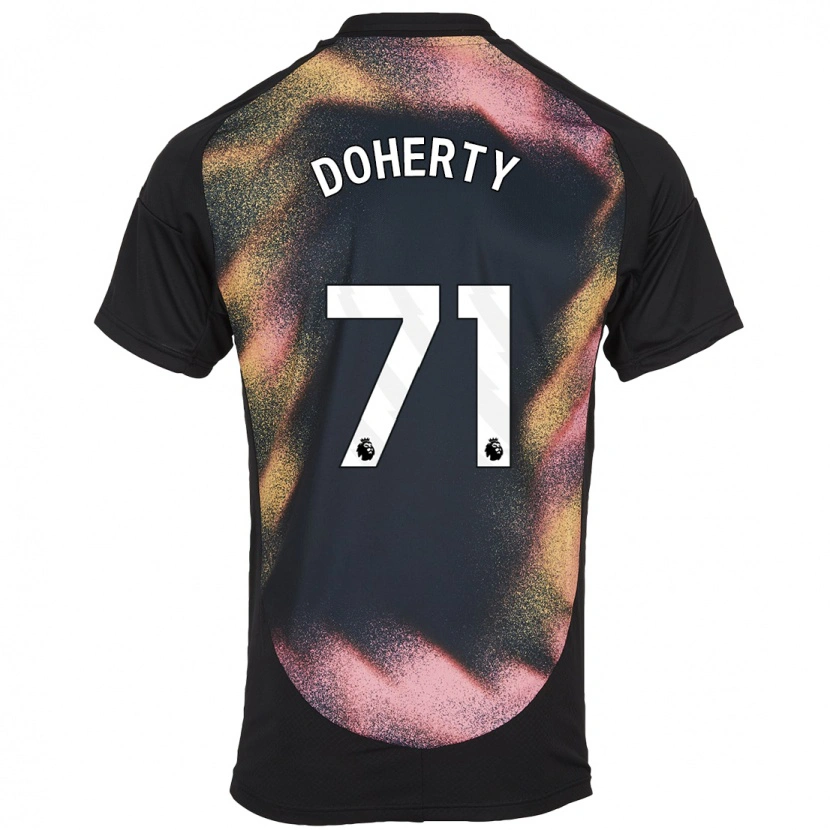 Danxen Kinder Arlo Doherty #71 Schwarz Weiß Auswärtstrikot Trikot 2024/25 T-Shirt Schweiz