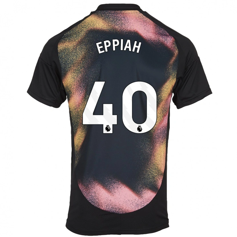 Danxen Kinder Josh Eppiah #40 Schwarz Weiß Auswärtstrikot Trikot 2024/25 T-Shirt Schweiz