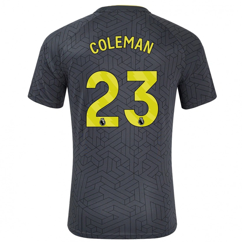 Danxen Kinder Séamus Coleman #23 Schwarz Gelb Auswärtstrikot Trikot 2024/25 T-Shirt Schweiz