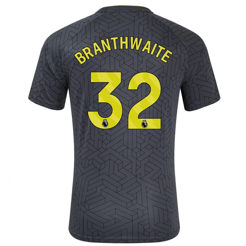 Danxen Kinder Jarrad Branthwaite #32 Schwarz Gelb Auswärtstrikot Trikot 2024/25 T-Shirt Schweiz