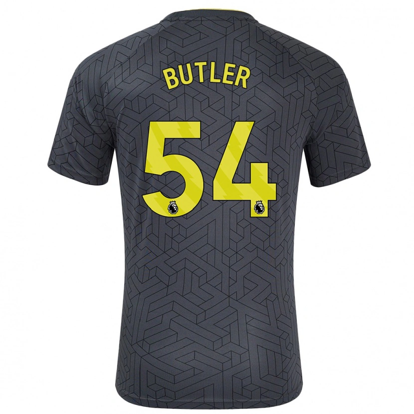 Danxen Kinder Jack Butler #54 Schwarz Gelb Auswärtstrikot Trikot 2024/25 T-Shirt Schweiz