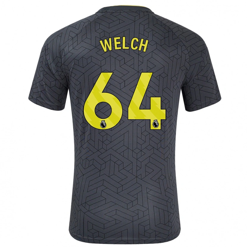 Danxen Kinder Reece Welch #64 Schwarz Gelb Auswärtstrikot Trikot 2024/25 T-Shirt Schweiz