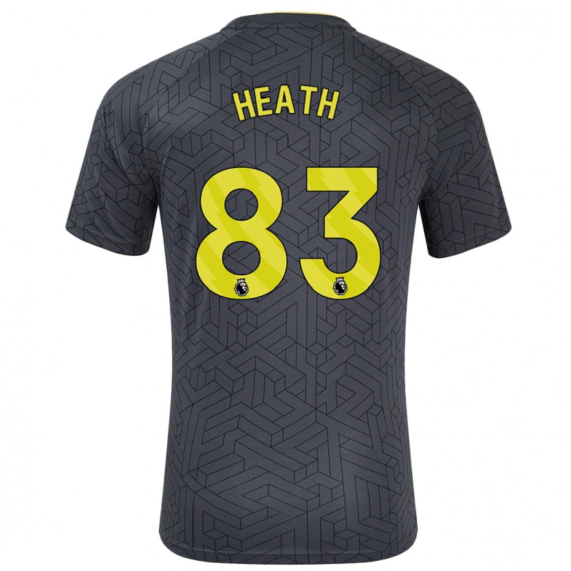 Danxen Kinder Isaac Heath #83 Schwarz Gelb Auswärtstrikot Trikot 2024/25 T-Shirt Schweiz