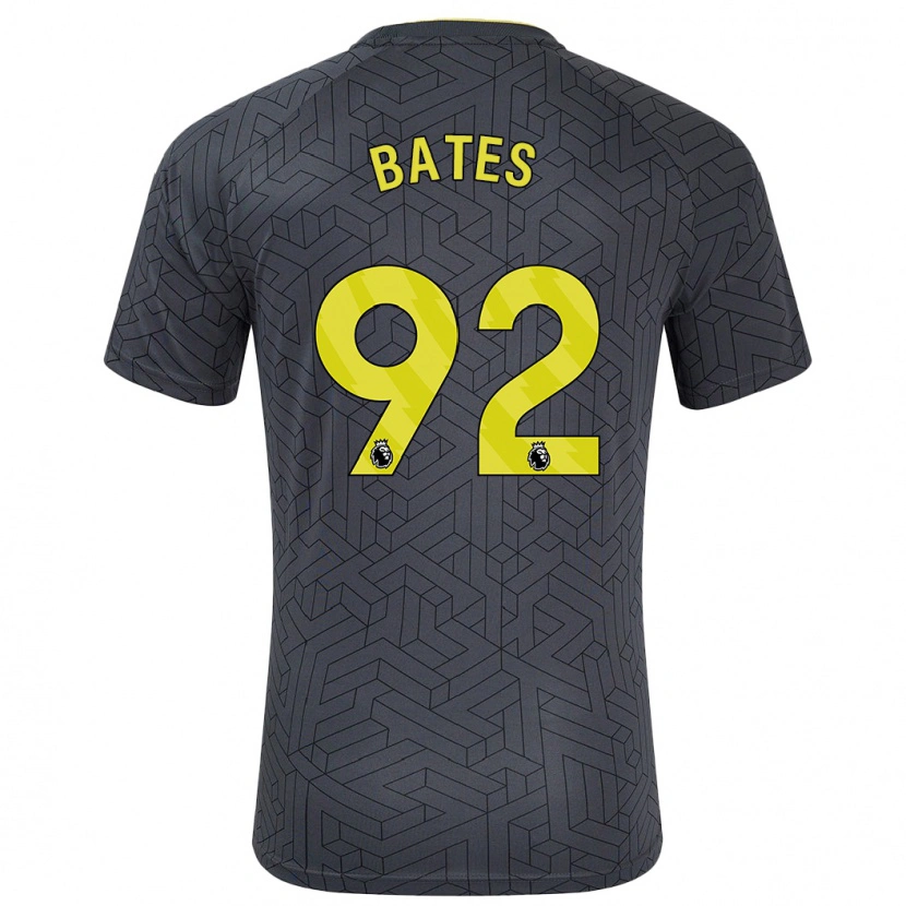 Danxen Kinder Callum Bates #92 Schwarz Gelb Auswärtstrikot Trikot 2024/25 T-Shirt Schweiz