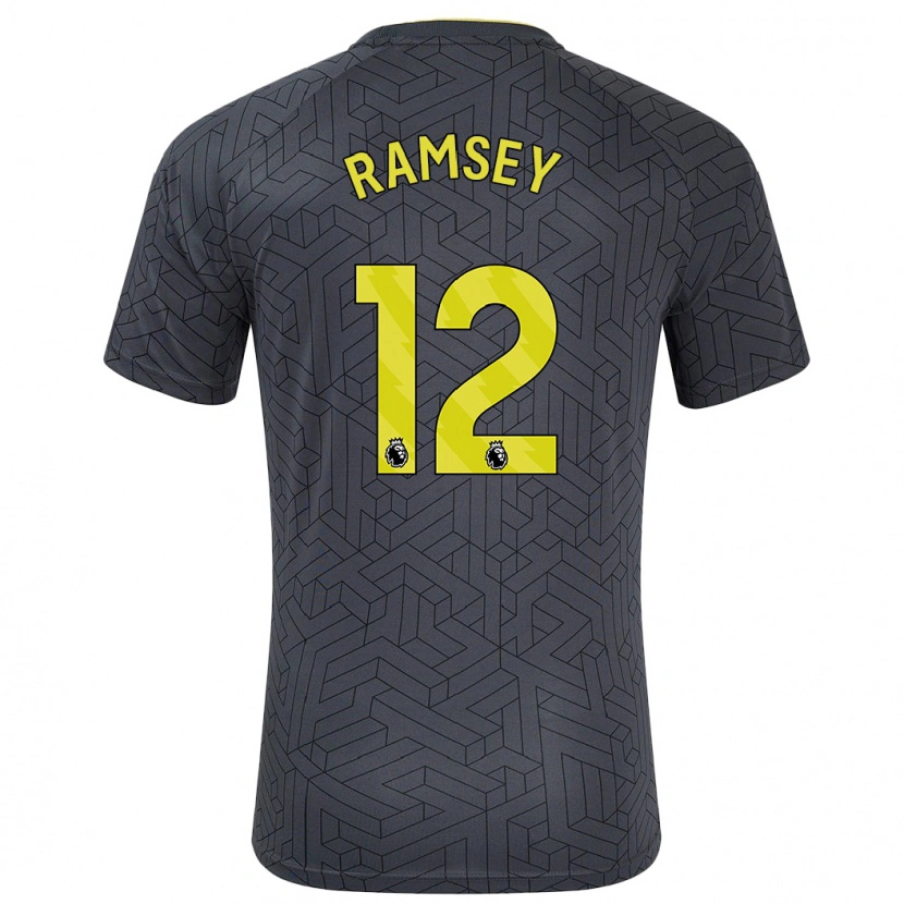 Danxen Kinder Emily Ramsey #12 Schwarz Gelb Auswärtstrikot Trikot 2024/25 T-Shirt Schweiz