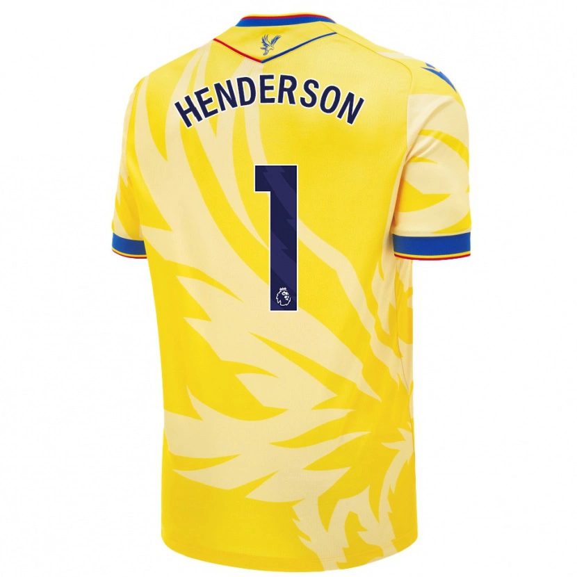 Danxen Kinder Dean Henderson #1 Gelb Auswärtstrikot Trikot 2024/25 T-Shirt Schweiz