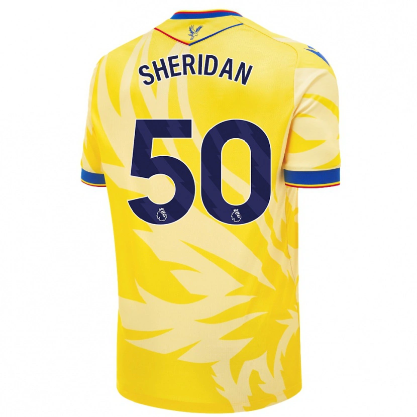 Danxen Kinder Joe Sheridan #50 Gelb Auswärtstrikot Trikot 2024/25 T-Shirt Schweiz