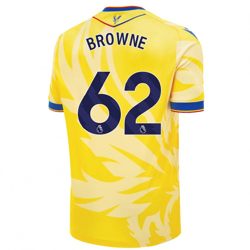 Danxen Kinder Luke Browne #62 Gelb Auswärtstrikot Trikot 2024/25 T-Shirt Schweiz