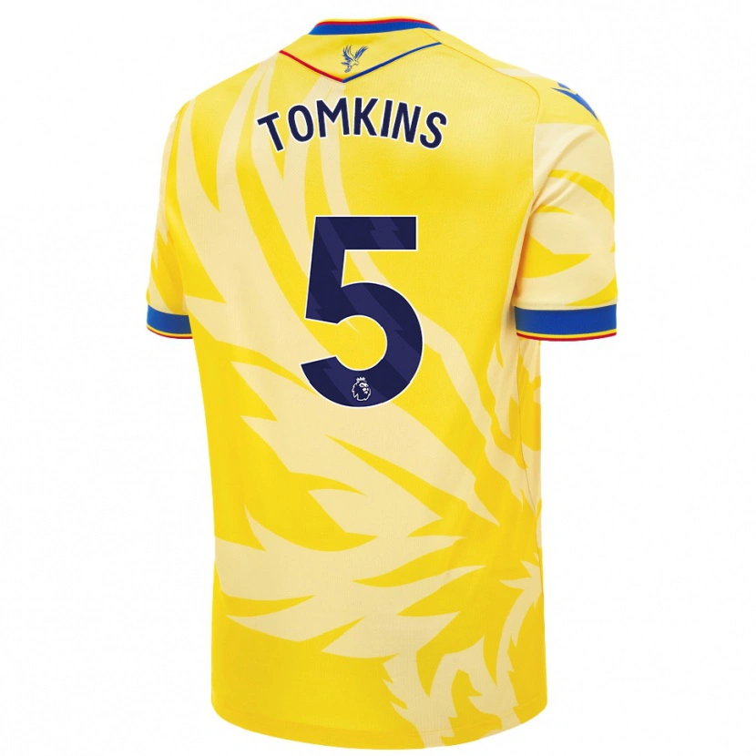 Danxen Kinder James Tomkins #5 Gelb Auswärtstrikot Trikot 2024/25 T-Shirt Schweiz