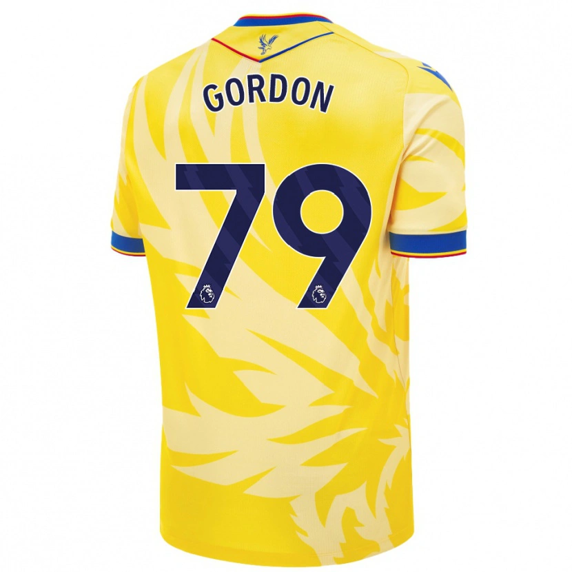 Danxen Kinder John-Kymani Gordon #79 Gelb Auswärtstrikot Trikot 2024/25 T-Shirt Schweiz