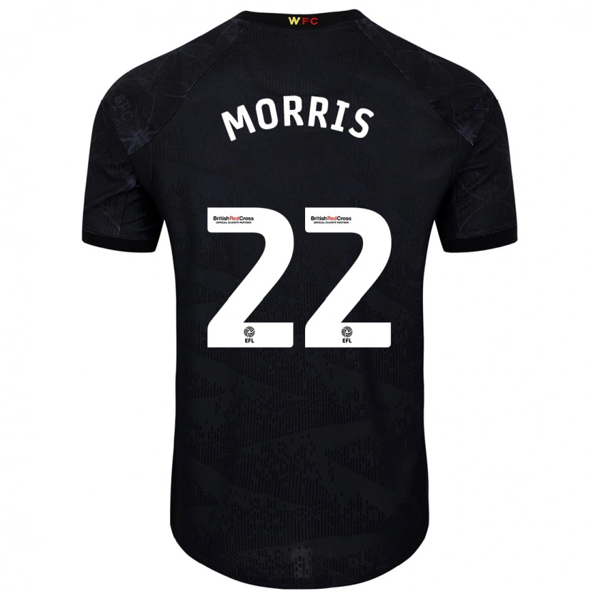 Danxen Kinder James Morris #22 Schwarz Weiß Auswärtstrikot Trikot 2024/25 T-Shirt Schweiz