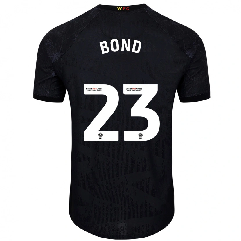 Danxen Kinder Jonathan Bond #23 Schwarz Weiß Auswärtstrikot Trikot 2024/25 T-Shirt Schweiz