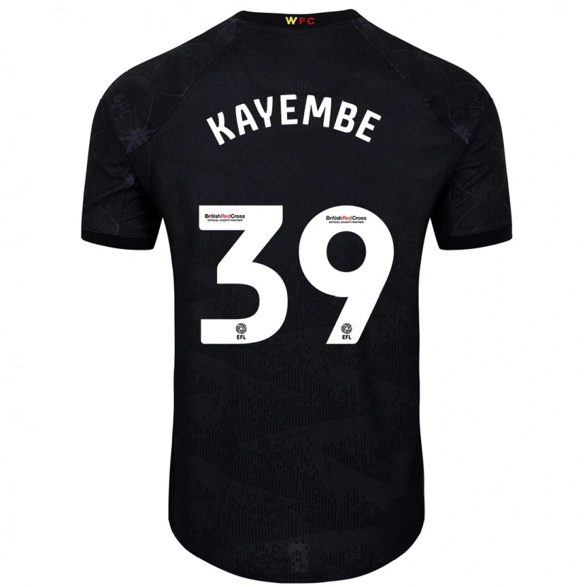 Danxen Kinder Edo Kayembe #39 Schwarz Weiß Auswärtstrikot Trikot 2024/25 T-Shirt Schweiz