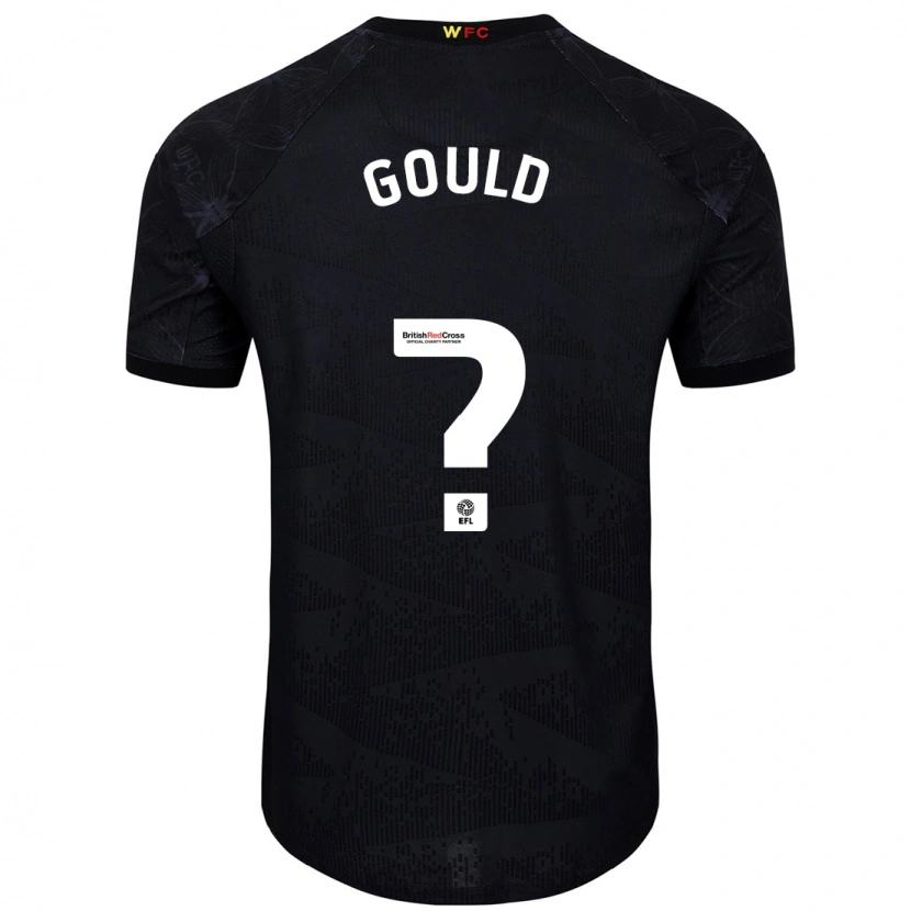 Danxen Kinder Ali Gould #0 Schwarz Weiß Auswärtstrikot Trikot 2024/25 T-Shirt Schweiz