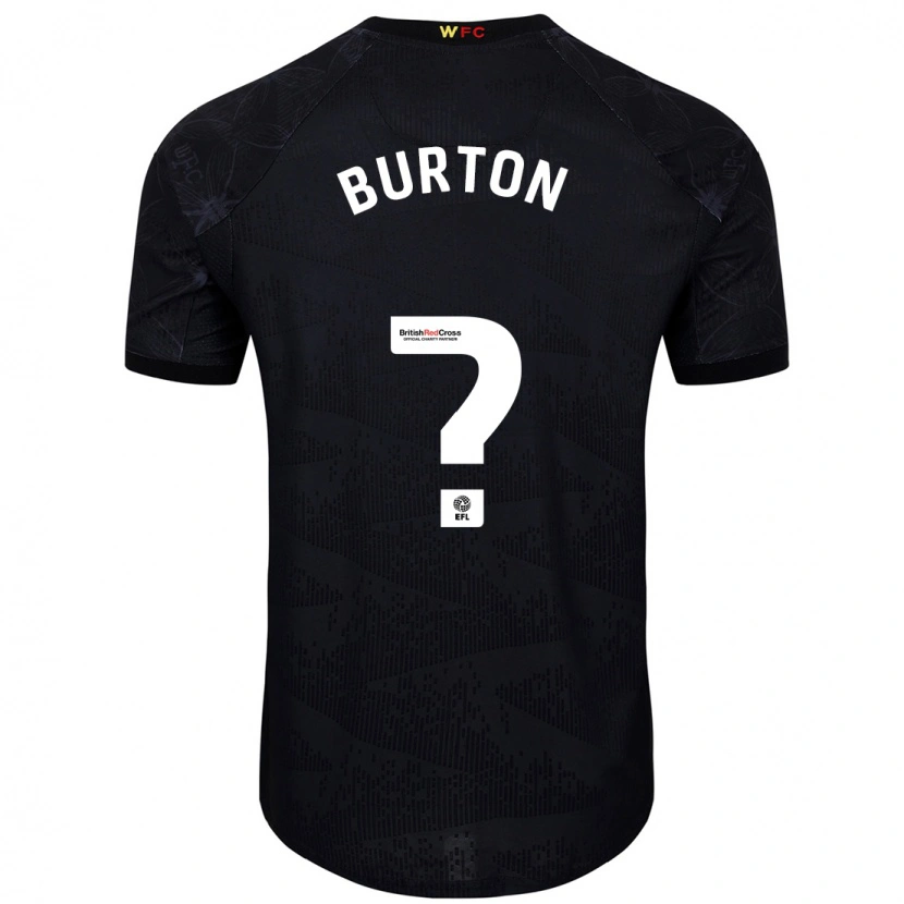 Danxen Kinder Aaron Burton #0 Schwarz Weiß Auswärtstrikot Trikot 2024/25 T-Shirt Schweiz