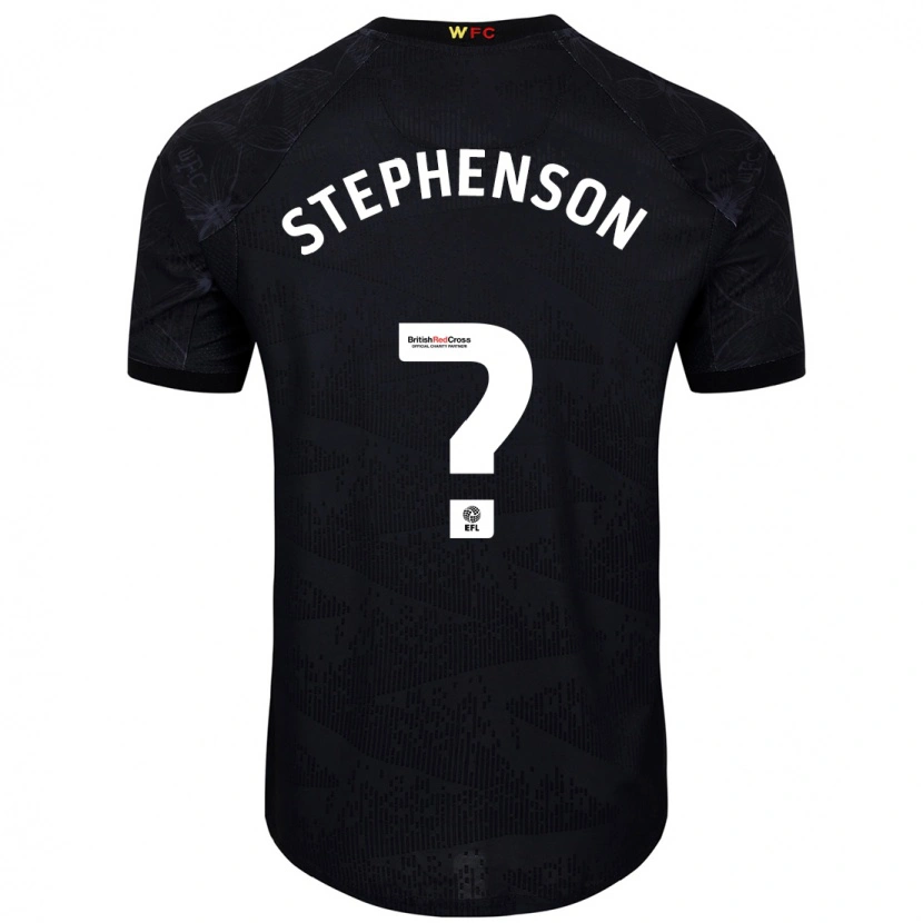 Danxen Kinder Ollie Stephenson #0 Schwarz Weiß Auswärtstrikot Trikot 2024/25 T-Shirt Schweiz