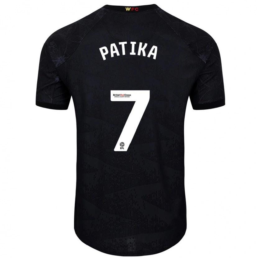 Danxen Kinder Glebs Patika #7 Schwarz Weiß Auswärtstrikot Trikot 2024/25 T-Shirt Schweiz