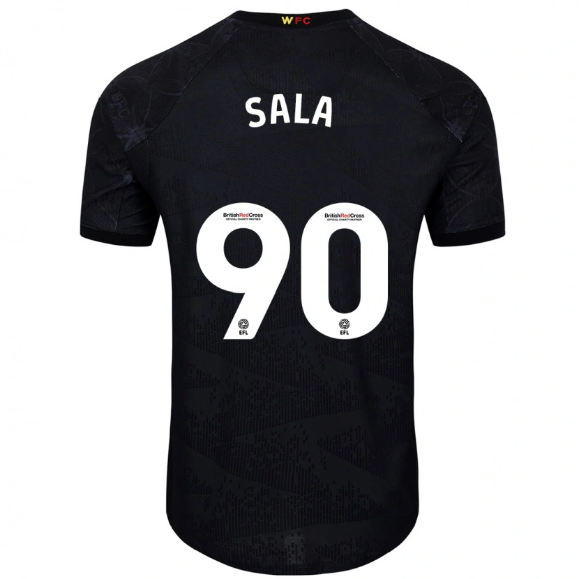 Danxen Kinder Joel Sala #90 Schwarz Weiß Auswärtstrikot Trikot 2024/25 T-Shirt Schweiz