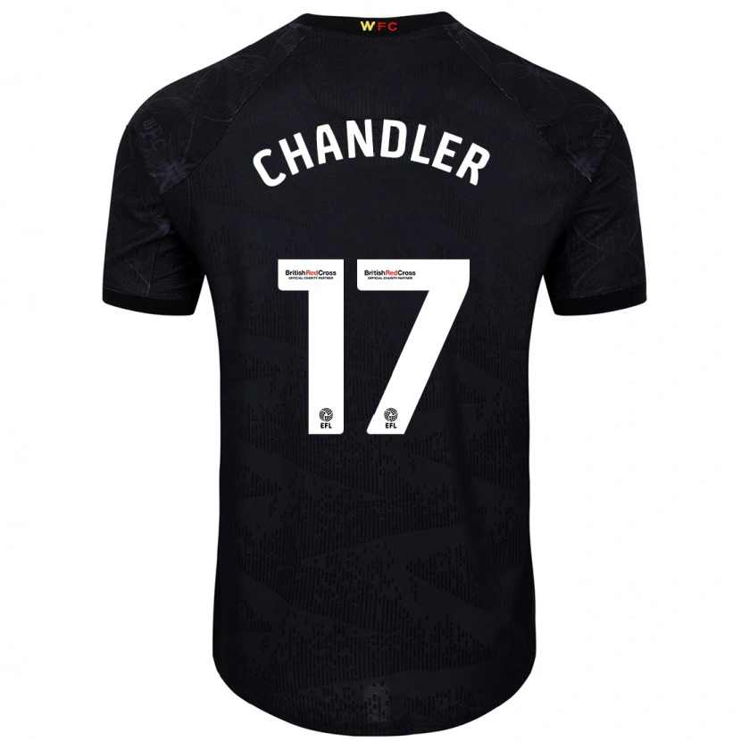 Danxen Kinder Megan Chandler #17 Schwarz Weiß Auswärtstrikot Trikot 2024/25 T-Shirt Schweiz