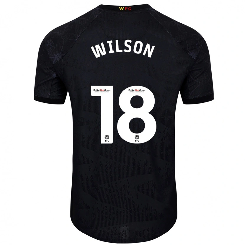 Danxen Kinder Poppy Wilson #18 Schwarz Weiß Auswärtstrikot Trikot 2024/25 T-Shirt Schweiz