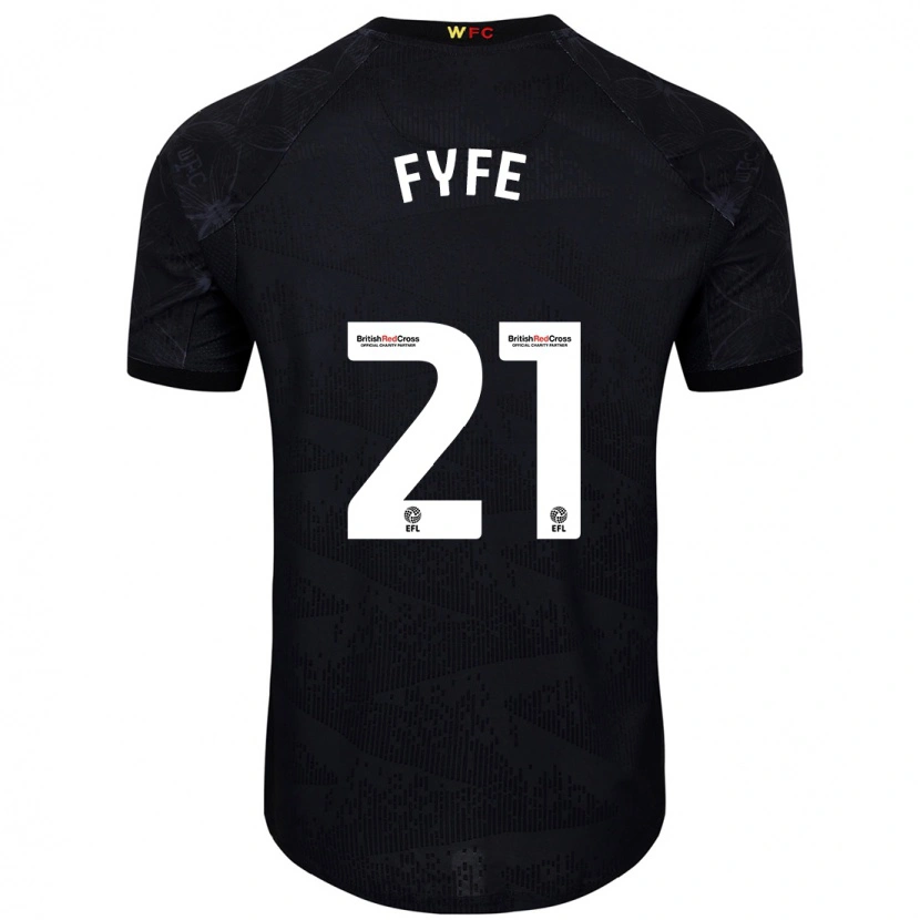 Danxen Kinder Flo Fyfe #21 Schwarz Weiß Auswärtstrikot Trikot 2024/25 T-Shirt Schweiz