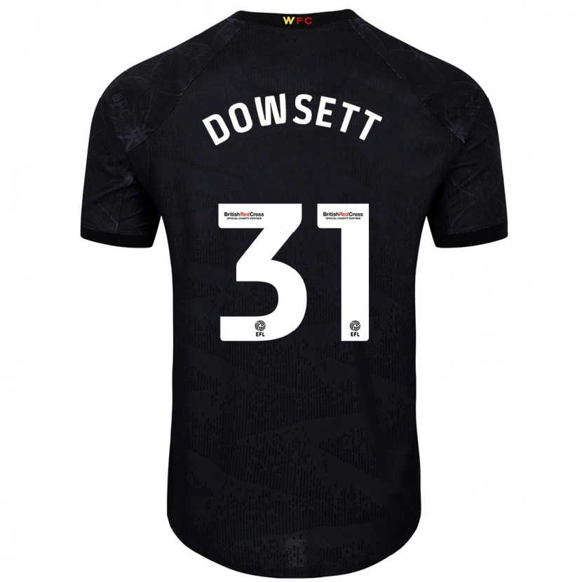 Danxen Kinder Rebekah Dowsett #31 Schwarz Weiß Auswärtstrikot Trikot 2024/25 T-Shirt Schweiz