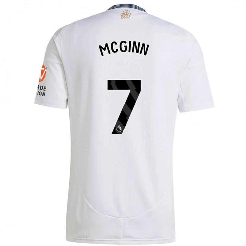 Danxen Kinder John Mcginn #7 Weiß Auswärtstrikot Trikot 2024/25 T-Shirt Schweiz