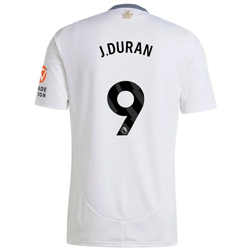 Danxen Kinder Jhon Durán #9 Weiß Auswärtstrikot Trikot 2024/25 T-Shirt Schweiz