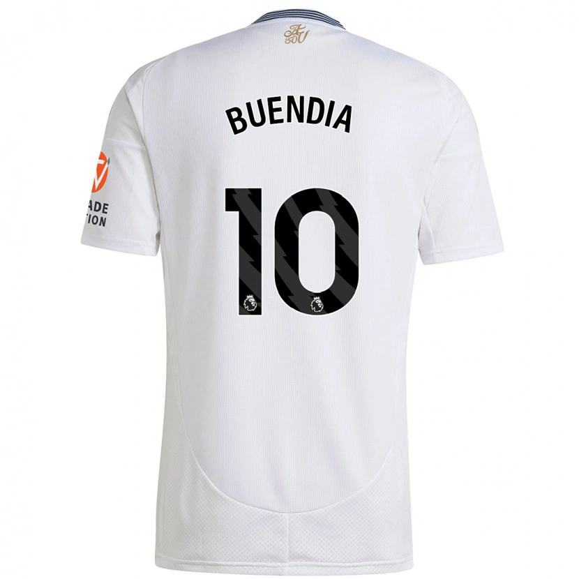 Danxen Kinder Emiliano Buendía #10 Weiß Auswärtstrikot Trikot 2024/25 T-Shirt Schweiz