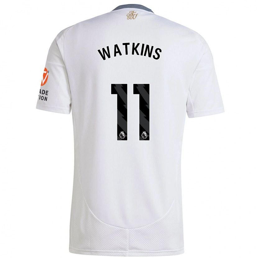 Danxen Kinder Ollie Watkins #11 Weiß Auswärtstrikot Trikot 2024/25 T-Shirt Schweiz