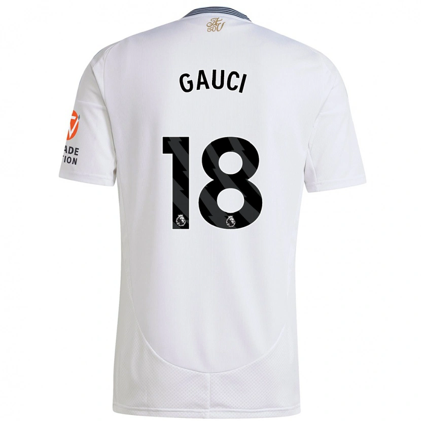 Danxen Kinder Joe Gauci #18 Weiß Auswärtstrikot Trikot 2024/25 T-Shirt Schweiz