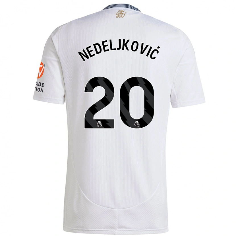 Danxen Kinder Kosta Nedeljkovic #20 Weiß Auswärtstrikot Trikot 2024/25 T-Shirt Schweiz