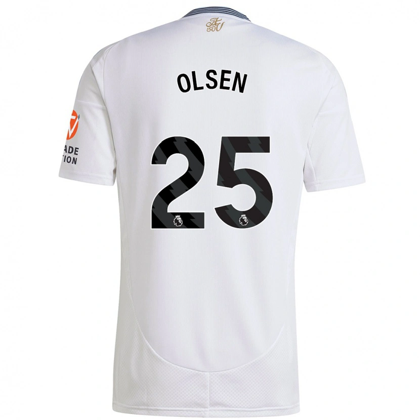 Danxen Kinder Robin Olsen #25 Weiß Auswärtstrikot Trikot 2024/25 T-Shirt Schweiz