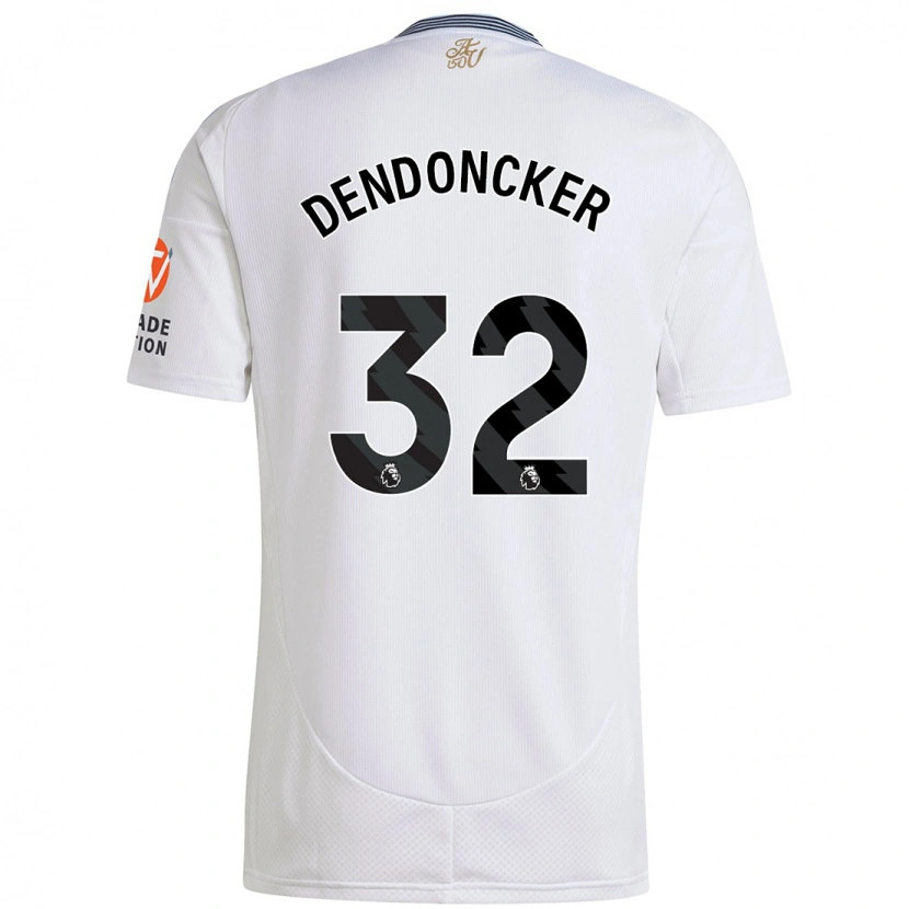 Danxen Kinder Leander Dendoncker #32 Weiß Auswärtstrikot Trikot 2024/25 T-Shirt Schweiz