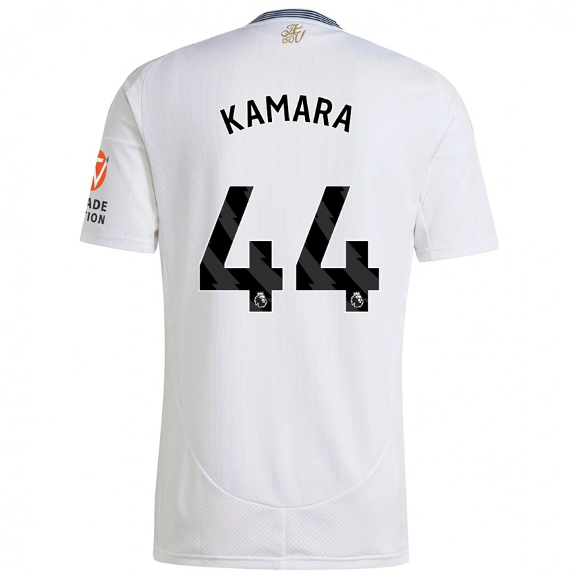 Danxen Kinder Boubacar Kamara #44 Weiß Auswärtstrikot Trikot 2024/25 T-Shirt Schweiz