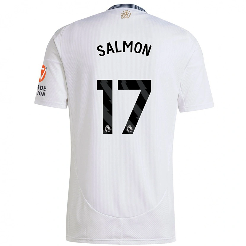 Danxen Kinder Ebony Salmon #17 Weiß Auswärtstrikot Trikot 2024/25 T-Shirt Schweiz