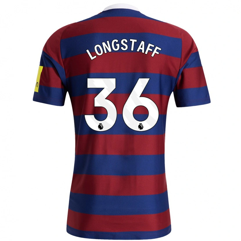 Danxen Kinder Sean Longstaff #36 Burgunderrot Marineblau Auswärtstrikot Trikot 2024/25 T-Shirt Schweiz