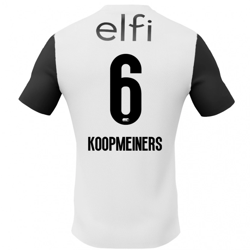 Danxen Kinder Peer Koopmeiners #6 Weiß Schwarz Auswärtstrikot Trikot 2024/25 T-Shirt Schweiz