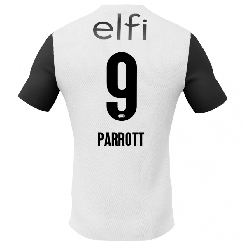 Danxen Kinder Troy Parrott #9 Weiß Schwarz Auswärtstrikot Trikot 2024/25 T-Shirt Schweiz