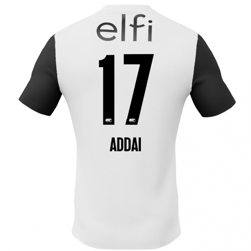 Danxen Kinder Jayden Addai #17 Weiß Schwarz Auswärtstrikot Trikot 2024/25 T-Shirt Schweiz