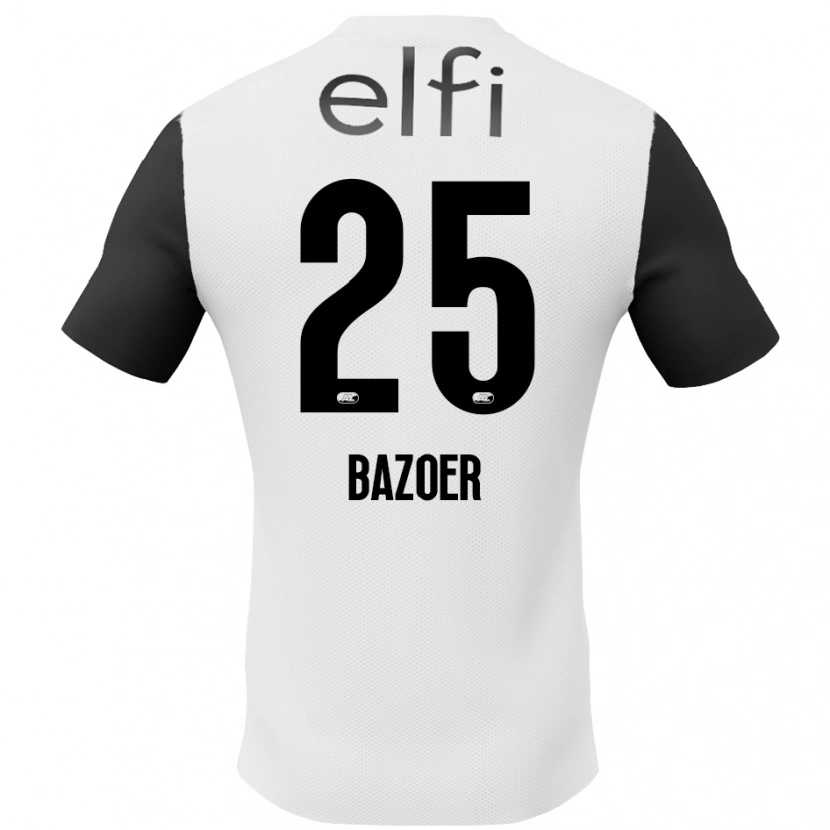 Danxen Kinder Riechedly Bazoer #25 Weiß Schwarz Auswärtstrikot Trikot 2024/25 T-Shirt Schweiz