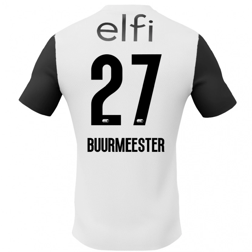 Danxen Kinder Zico Buurmeester #27 Weiß Schwarz Auswärtstrikot Trikot 2024/25 T-Shirt Schweiz