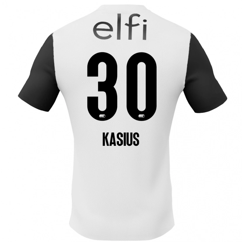 Danxen Kinder Denso Kasius #30 Weiß Schwarz Auswärtstrikot Trikot 2024/25 T-Shirt Schweiz