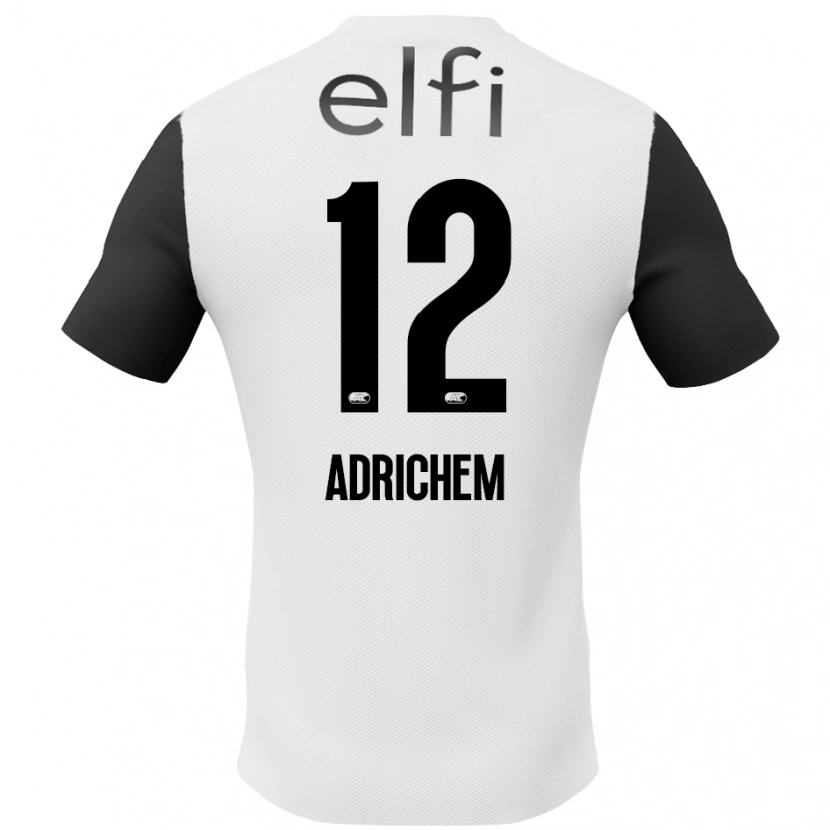 Danxen Kinder Mees Adrichem #12 Weiß Schwarz Auswärtstrikot Trikot 2024/25 T-Shirt Schweiz