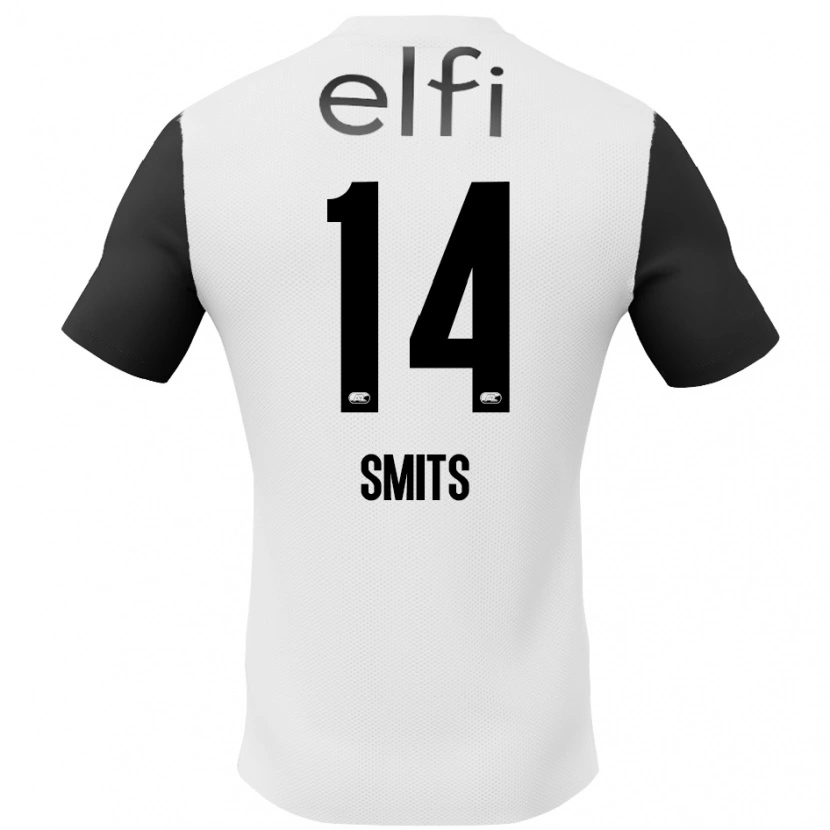 Danxen Kinder Anthony Smits #14 Weiß Schwarz Auswärtstrikot Trikot 2024/25 T-Shirt Schweiz