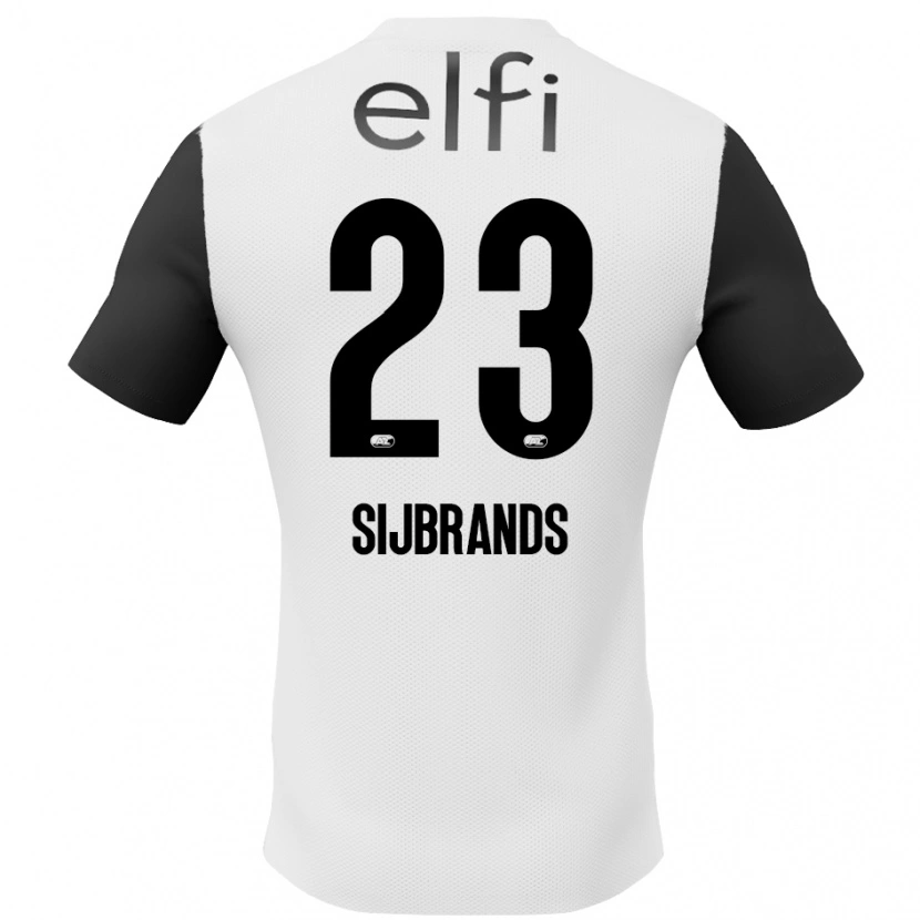 Danxen Kinder Julian Sijbrands #23 Weiß Schwarz Auswärtstrikot Trikot 2024/25 T-Shirt Schweiz